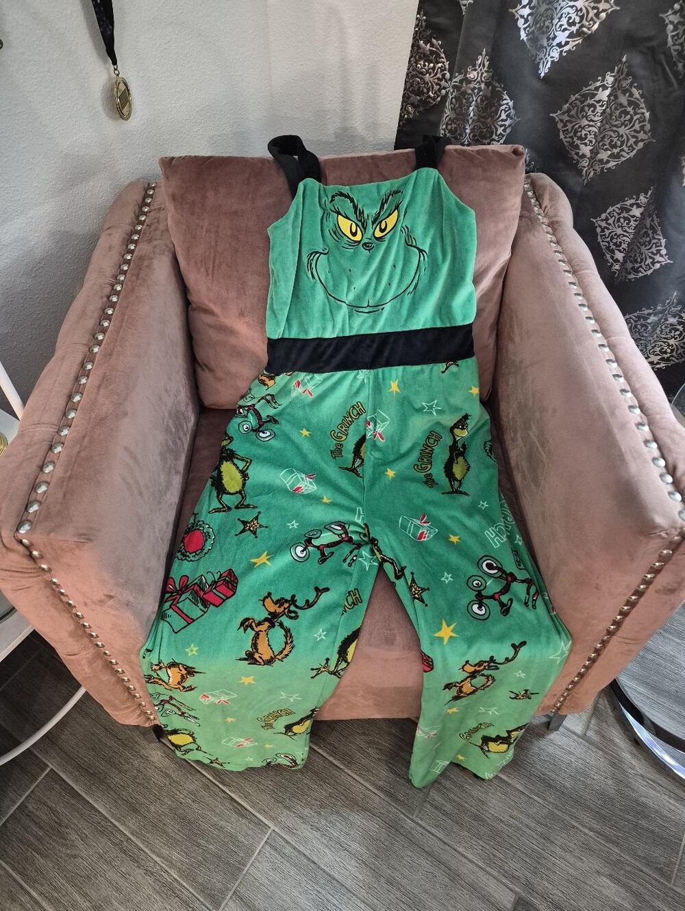 Green Grinch One-Piece Bodysuit Romper